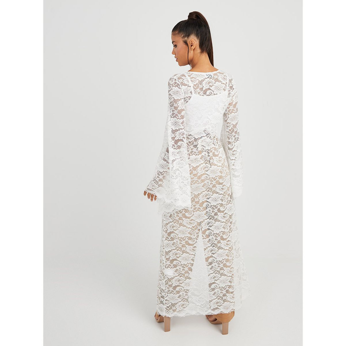 Styli All Over Lace Maxi Kimono-women-clothing-shirtsandblouses-blouses-image-5