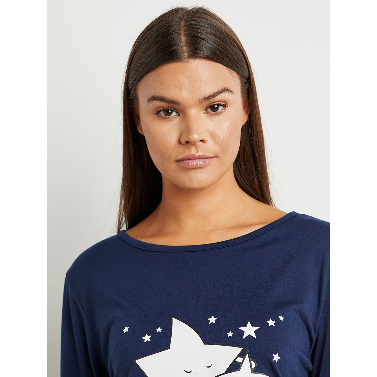 مجموعة من تيشيرت وبنطال بيجاما من ستايلي-women-clothing-nightwear-pyjamas-longsets-image-4