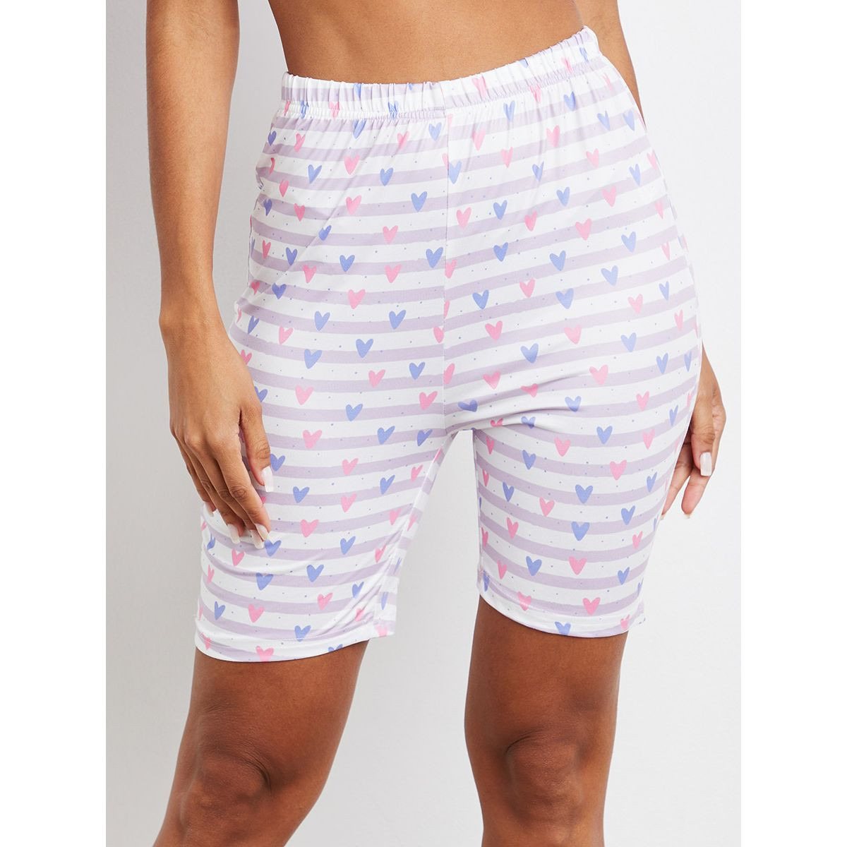 طقم تيشيرت + شورت من ستايلي-women-clothing-nightwear-pyjamas-longsets-image-4