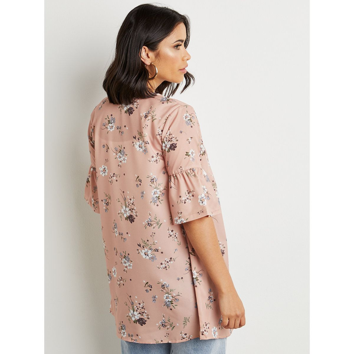 كيمونو مطبوع بأكمام قصيرة من ستايلي-women-clothing-shirtsandblouses-blouses-image-6