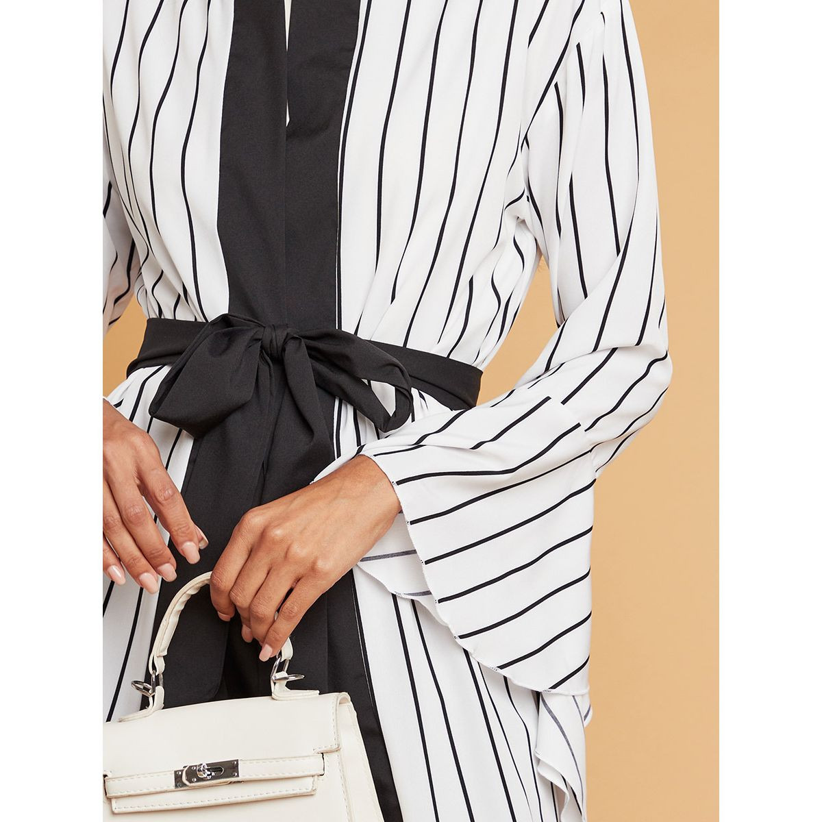 عباية مخططة بحزام خصر من ستايلي-women-arabicclothing-abayas-image-4