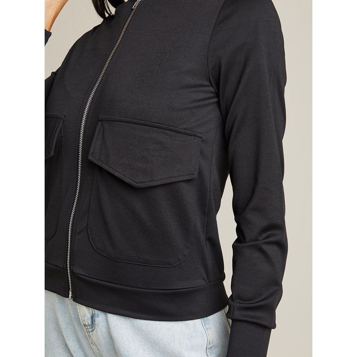 جاكيت بومبر مزين بجيوب من ستايلي-women-clothing-coatsandjackets-jackets-image-4