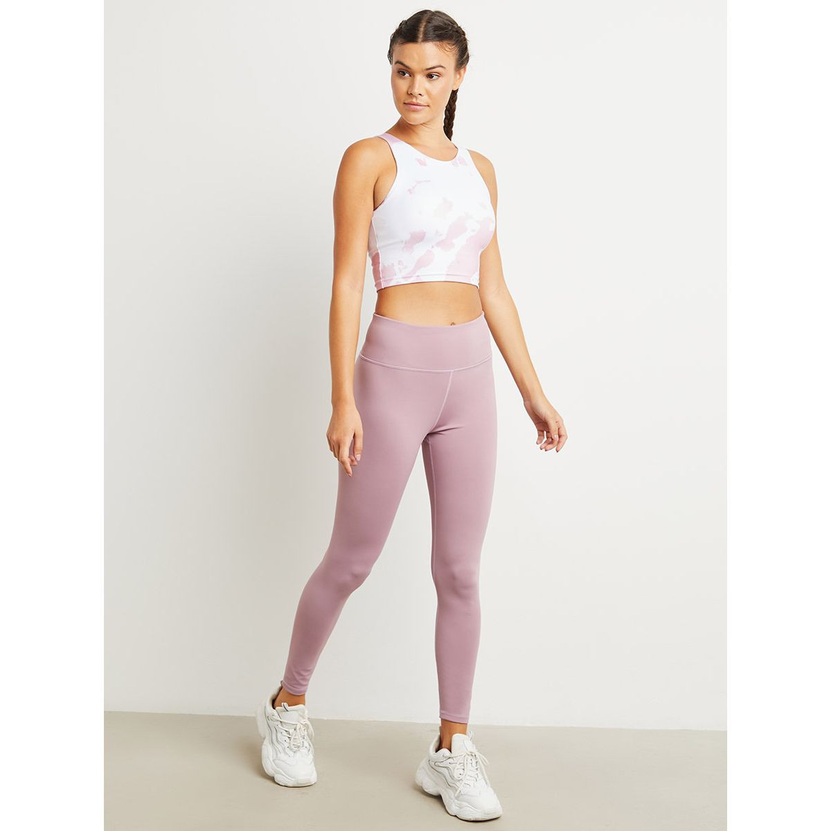 Styli Elastic Waistband Active Yoga Leggings-women-clothing-bottoms-leggings-image-1