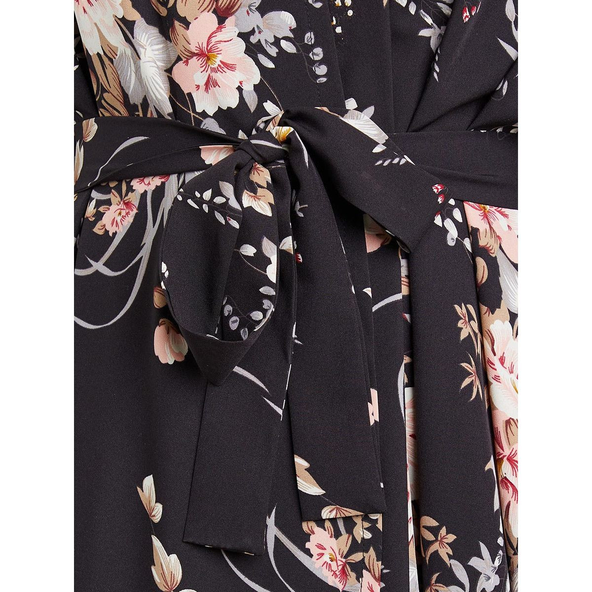 Styli Floral Print Self Tie Belt Abaya-women-arabicclothing-abayas-image-4