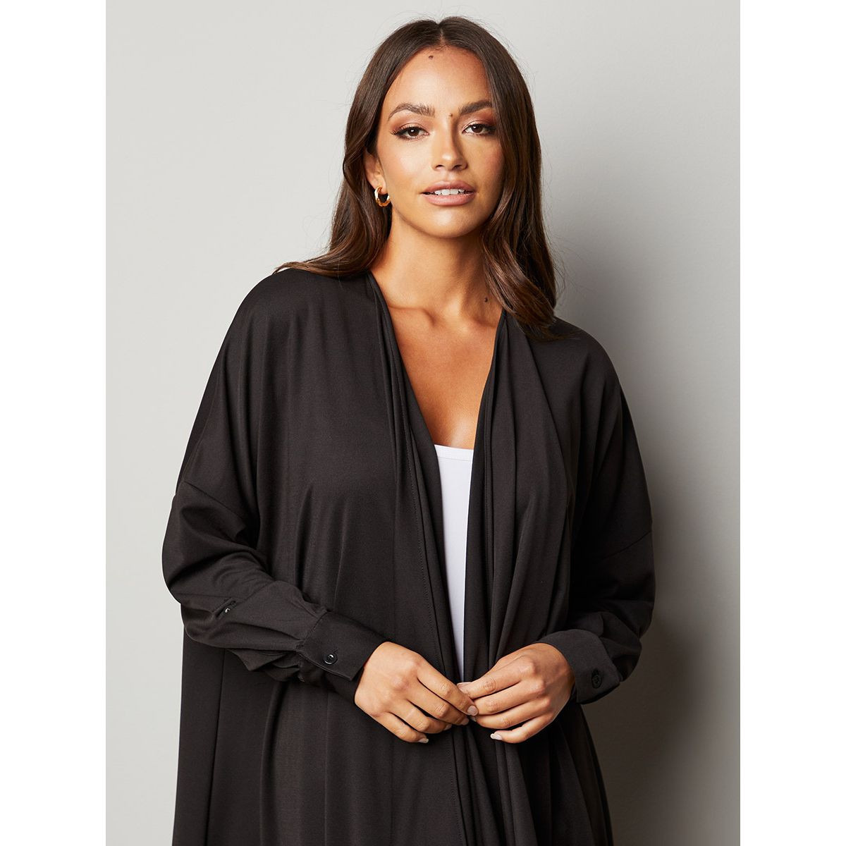 عباية كاجوال باكمام طويلة من ستايلي-women-arabicclothing-abayas-image-2