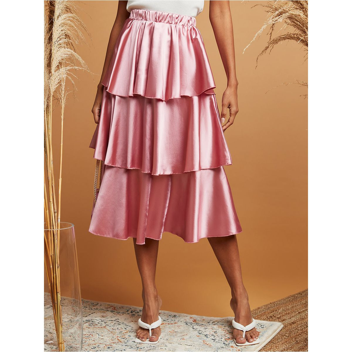تنورة ساتان بطبقات-women-clothing-bottoms-skirts-image-1