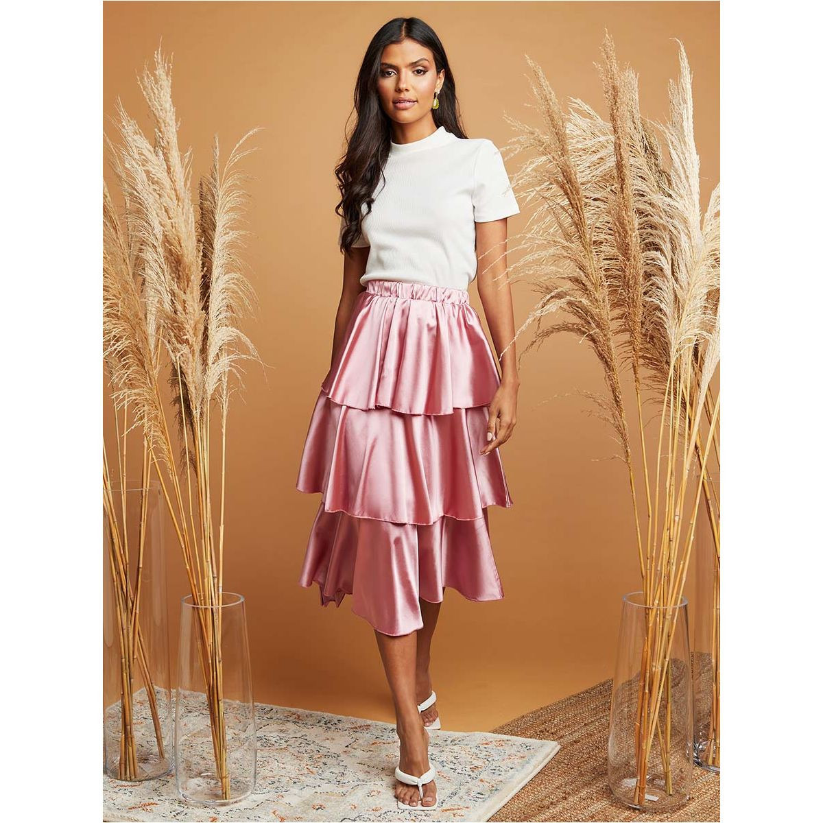 تنورة ساتان بطبقات-women-clothing-bottoms-skirts-image-2