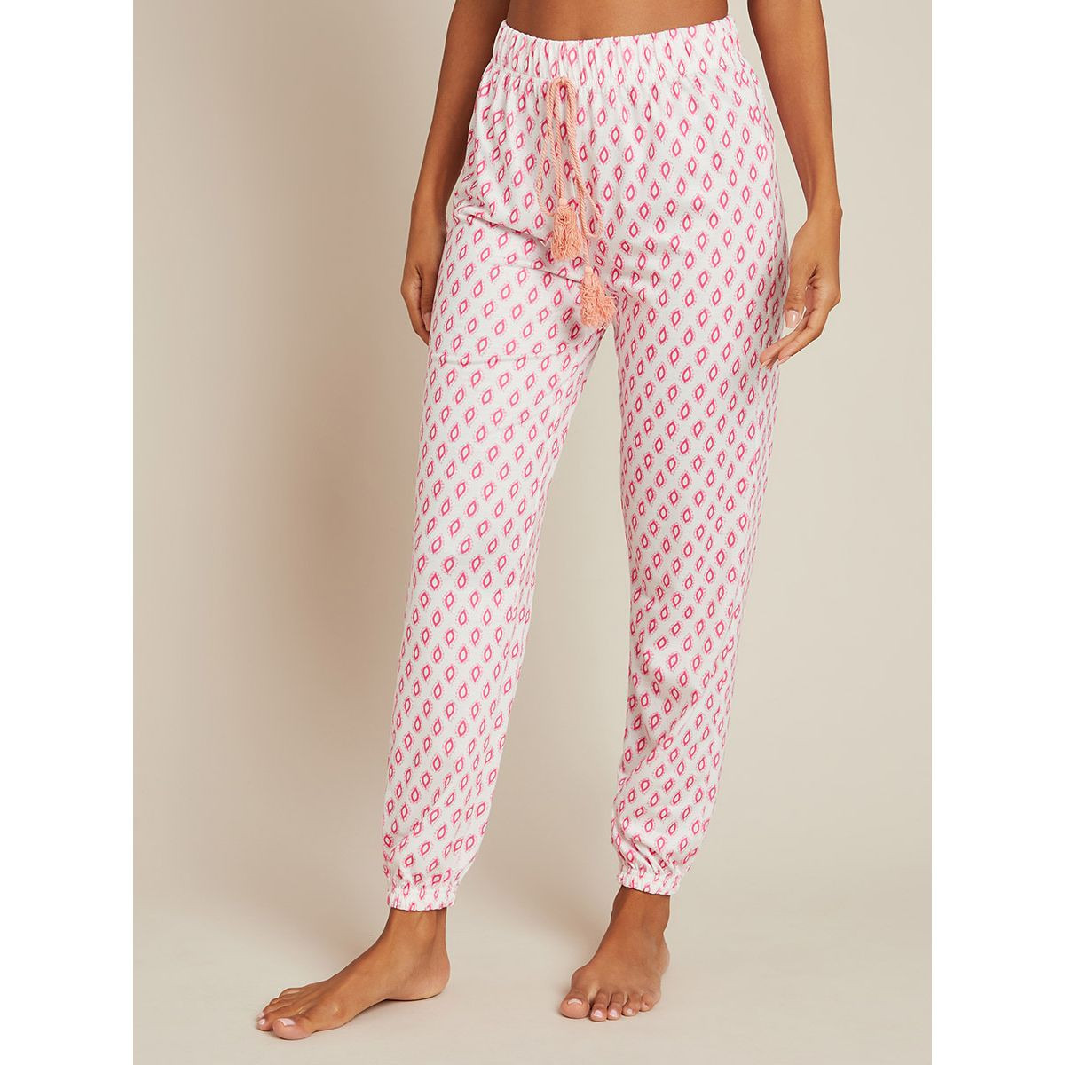 طقم بيجاما تيشيرت كت مع بنطال من ستايلي-women-clothing-nightwear-pyjamas-longsets-image-4