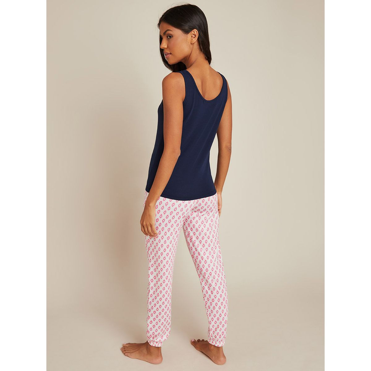 طقم بيجاما تيشيرت كت مع بنطال من ستايلي-women-clothing-nightwear-pyjamas-longsets-image-5