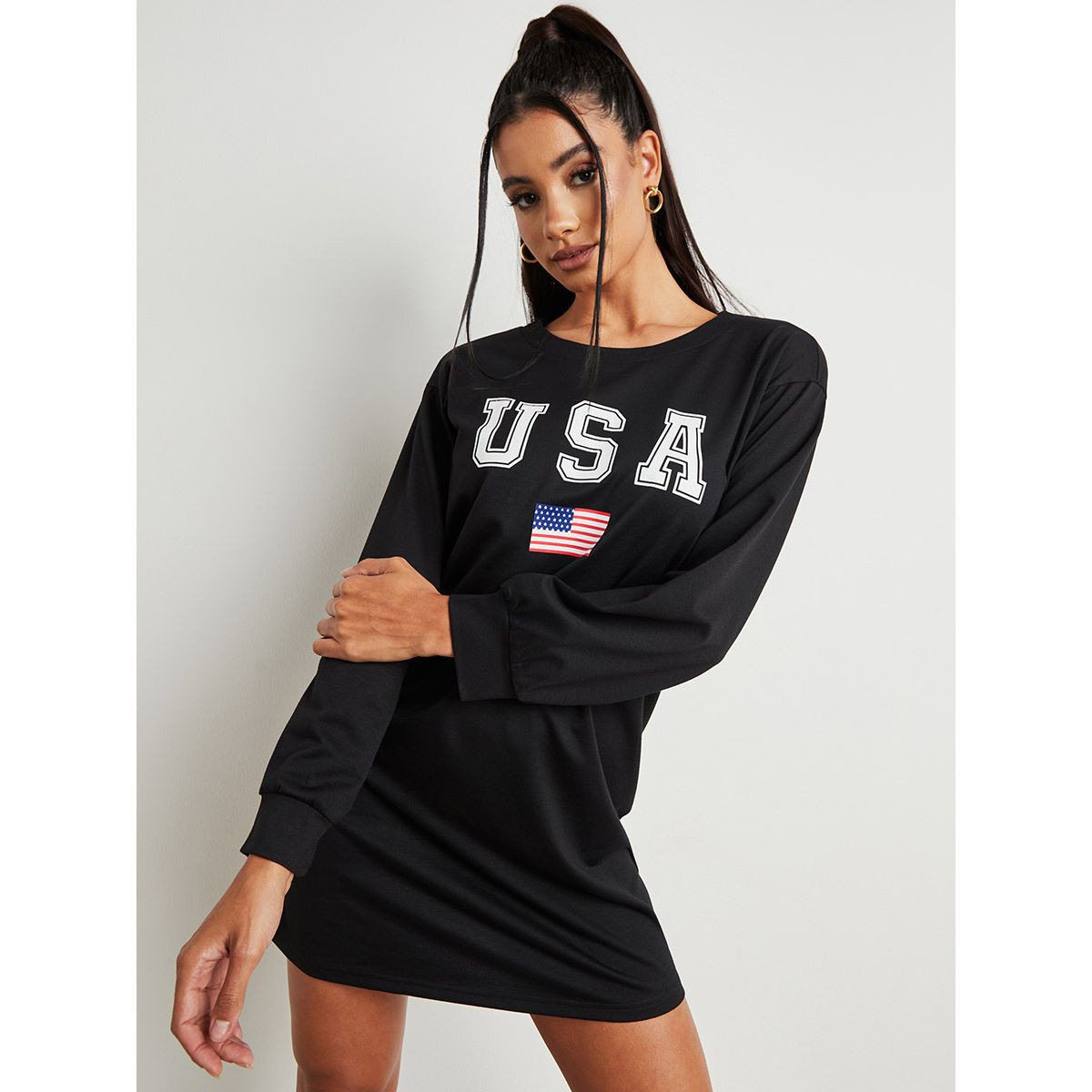 بودي سوت بطبعة كتابة من ستايلي-women-clothing-dresses-image-1