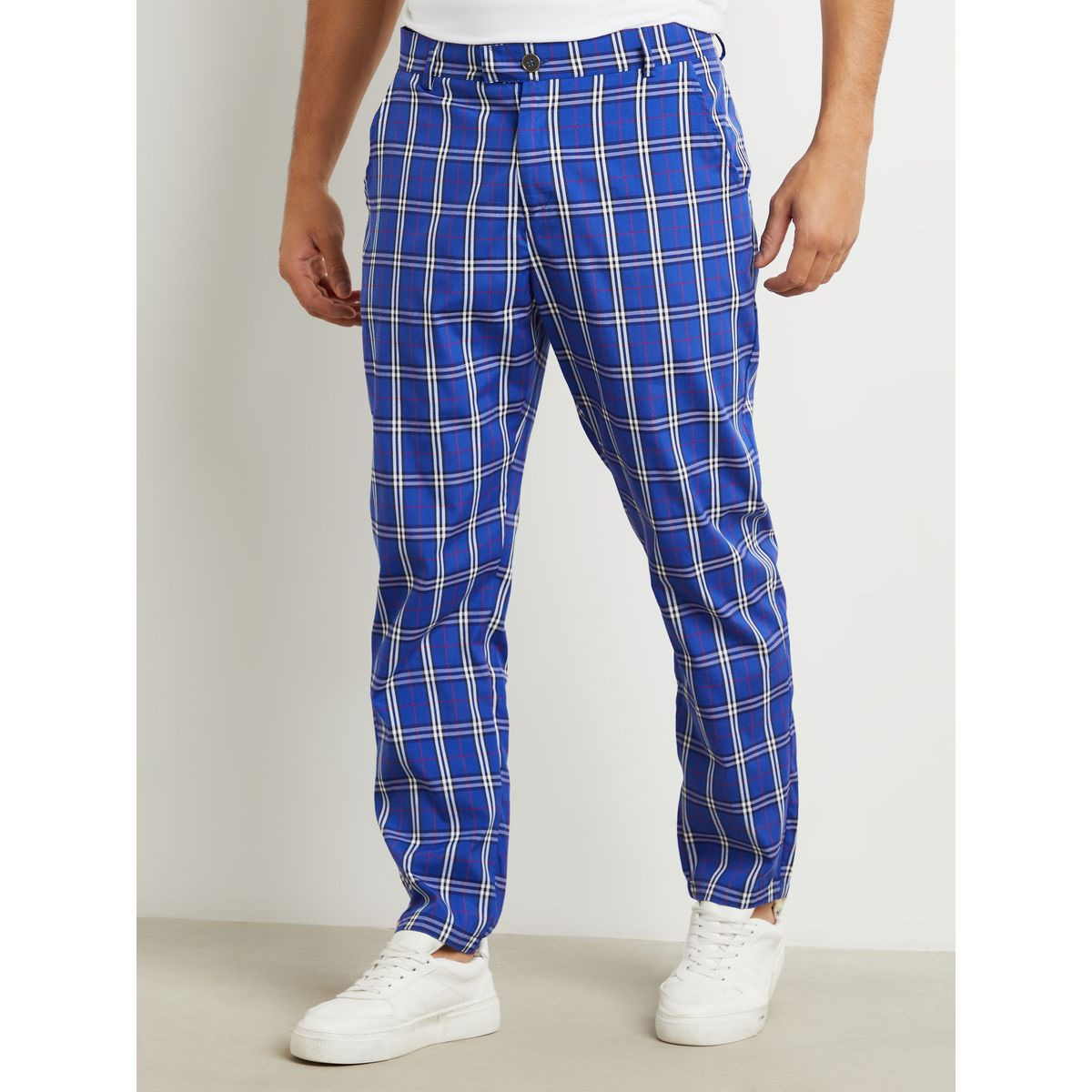 بنطال بطبعات مربعات-men-clothing-bottoms-trousersandchinos-trousers-image-1