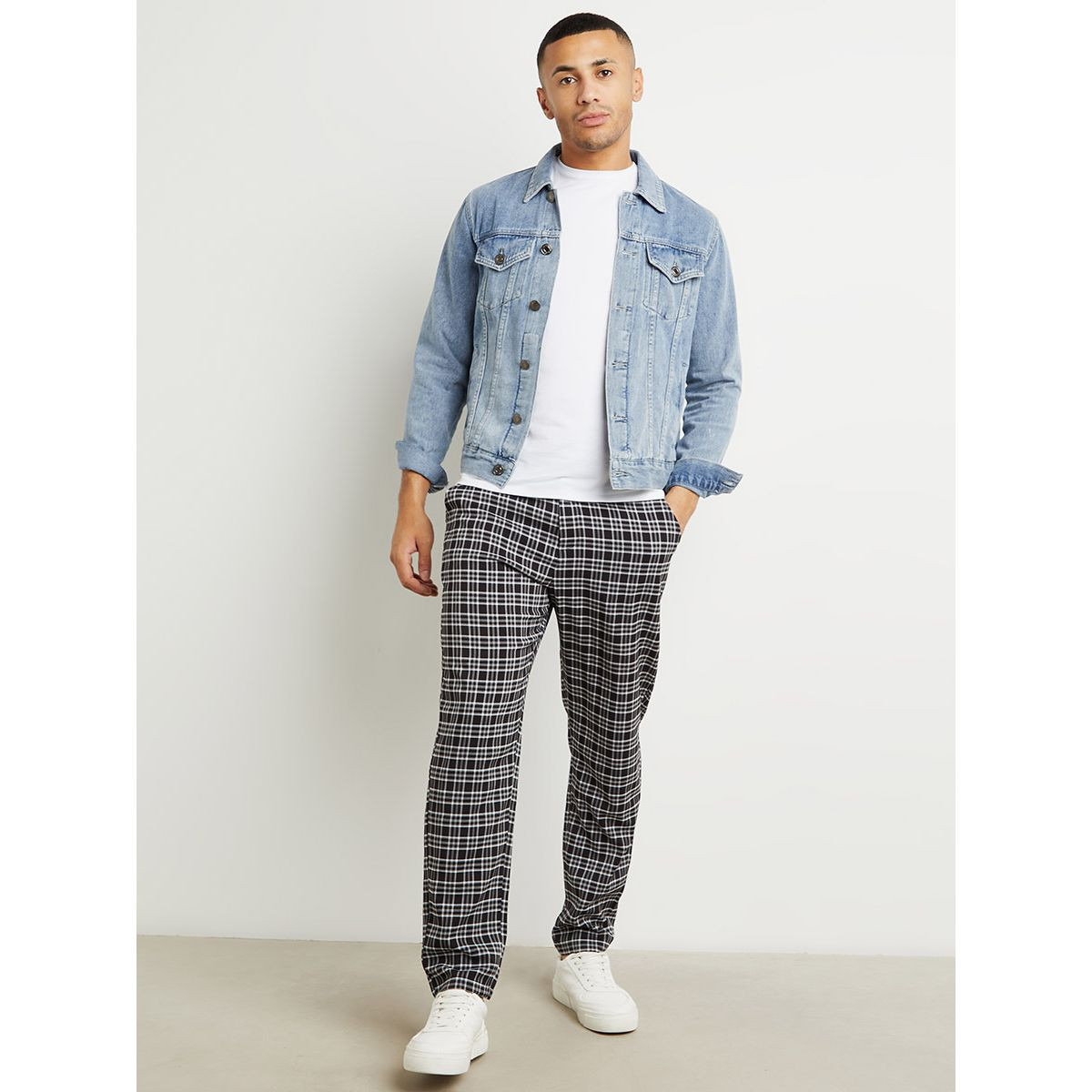 بنطال بطبعات مربعات من ستايلي-men-clothing-bottoms-trousersandchinos-trousers-image-2