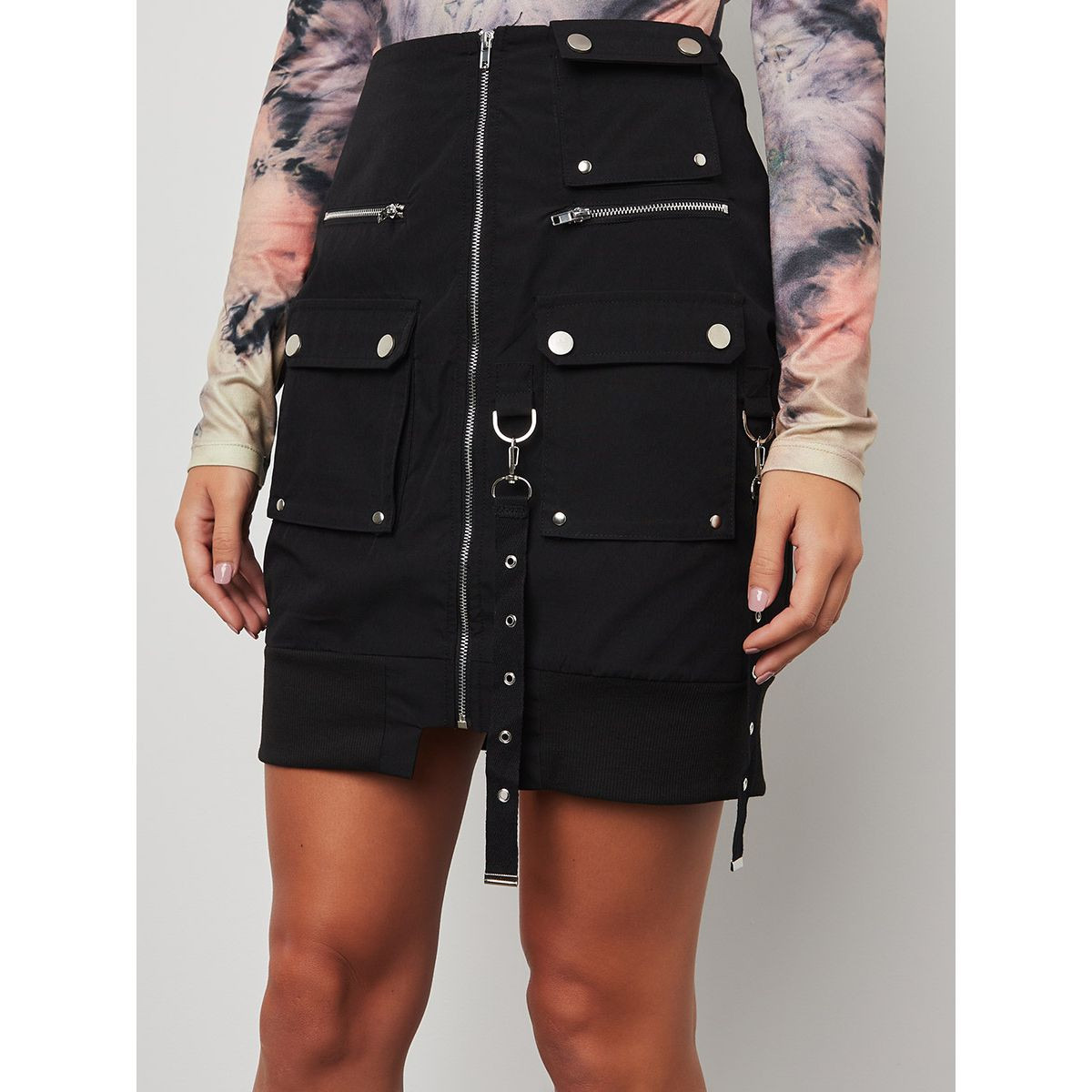 تنورة قصيرة بقصة ضيقة من ستايلي-women-clothing-bottoms-skirts-image-2