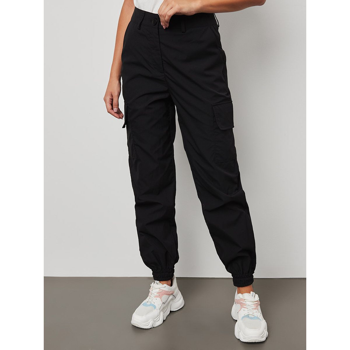 بنطال بقصة سلم فت من ستايلي-women-clothing-bottoms-joggers-image-1
