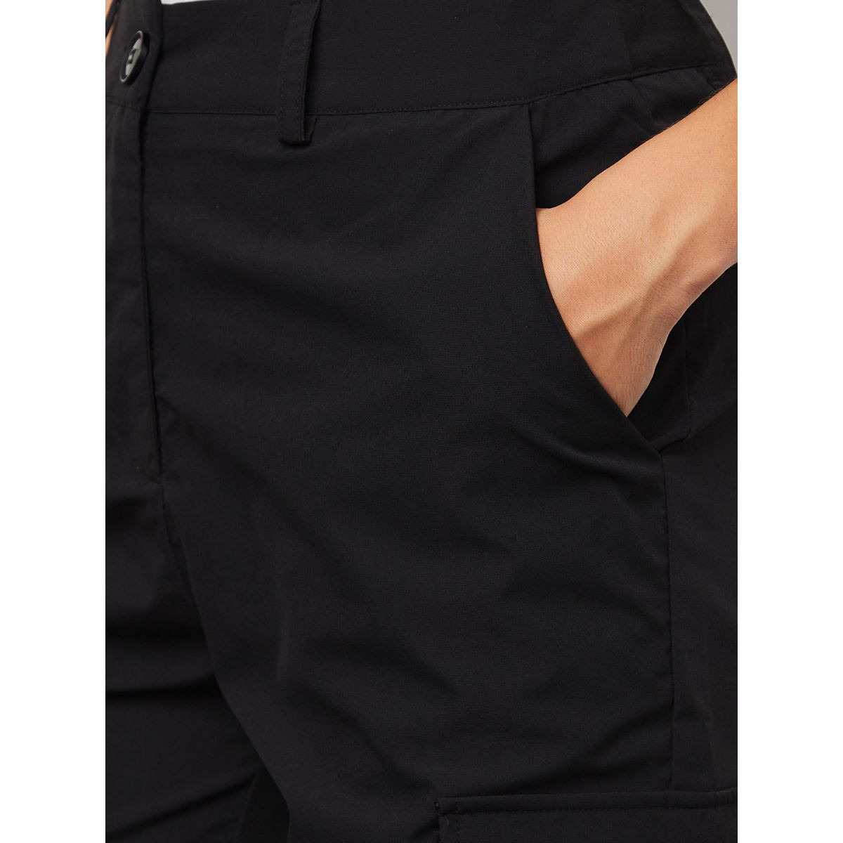 Styli Slim Fit Cuffed Cargo Pants with Pocket Detail-women-clothing-bottoms-joggers-image-3