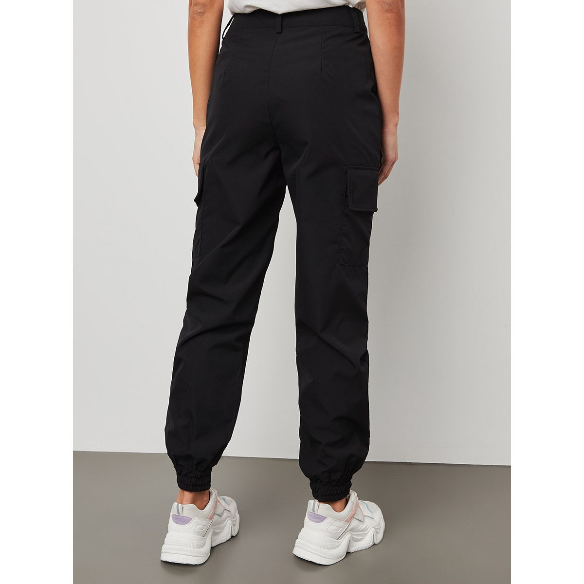 Styli Slim Fit Cuffed Cargo Pants with Pocket Detail-women-clothing-bottoms-joggers-image-4