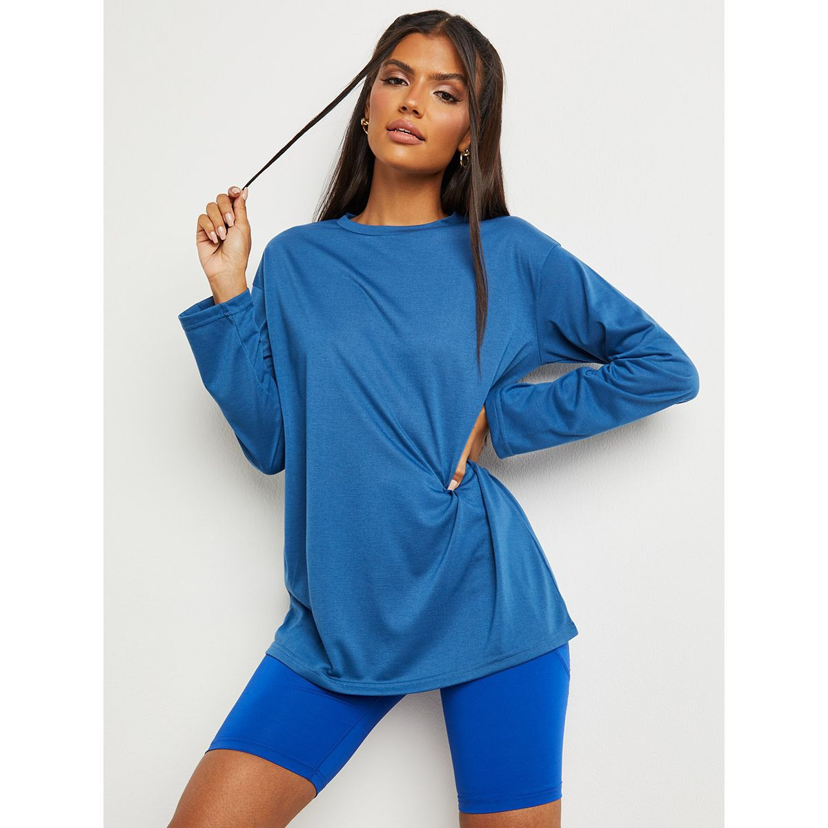 تيشيرت طويل بطبعة من الخلف من ستايلي-women-clothing-tshirts-image-1