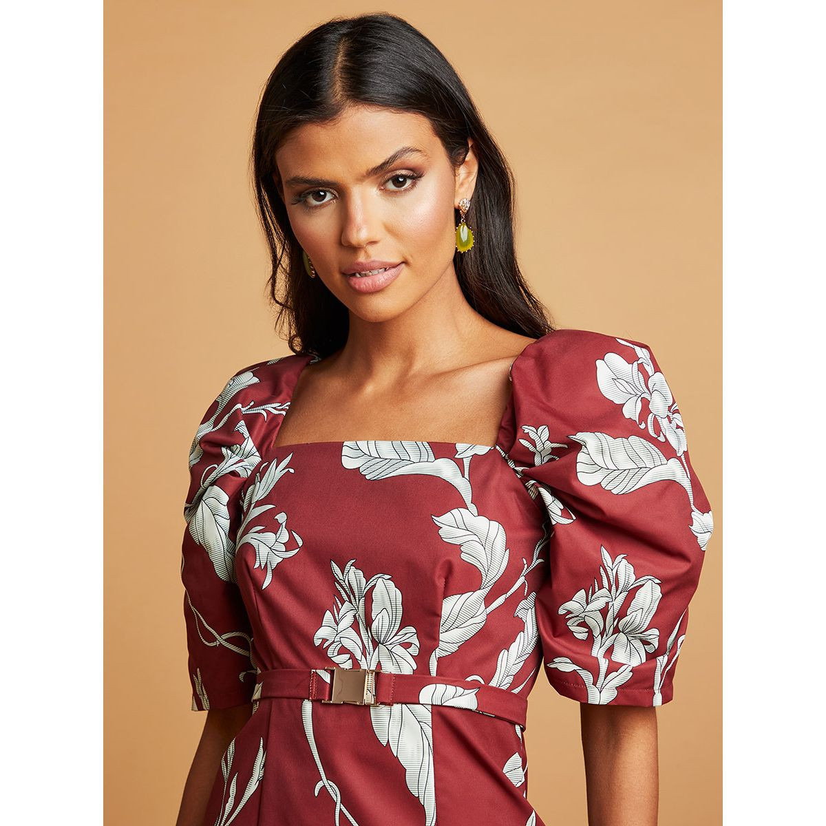 فستان طويل بياقة مربعة من ستايلي-women-clothing-dresses-image-2