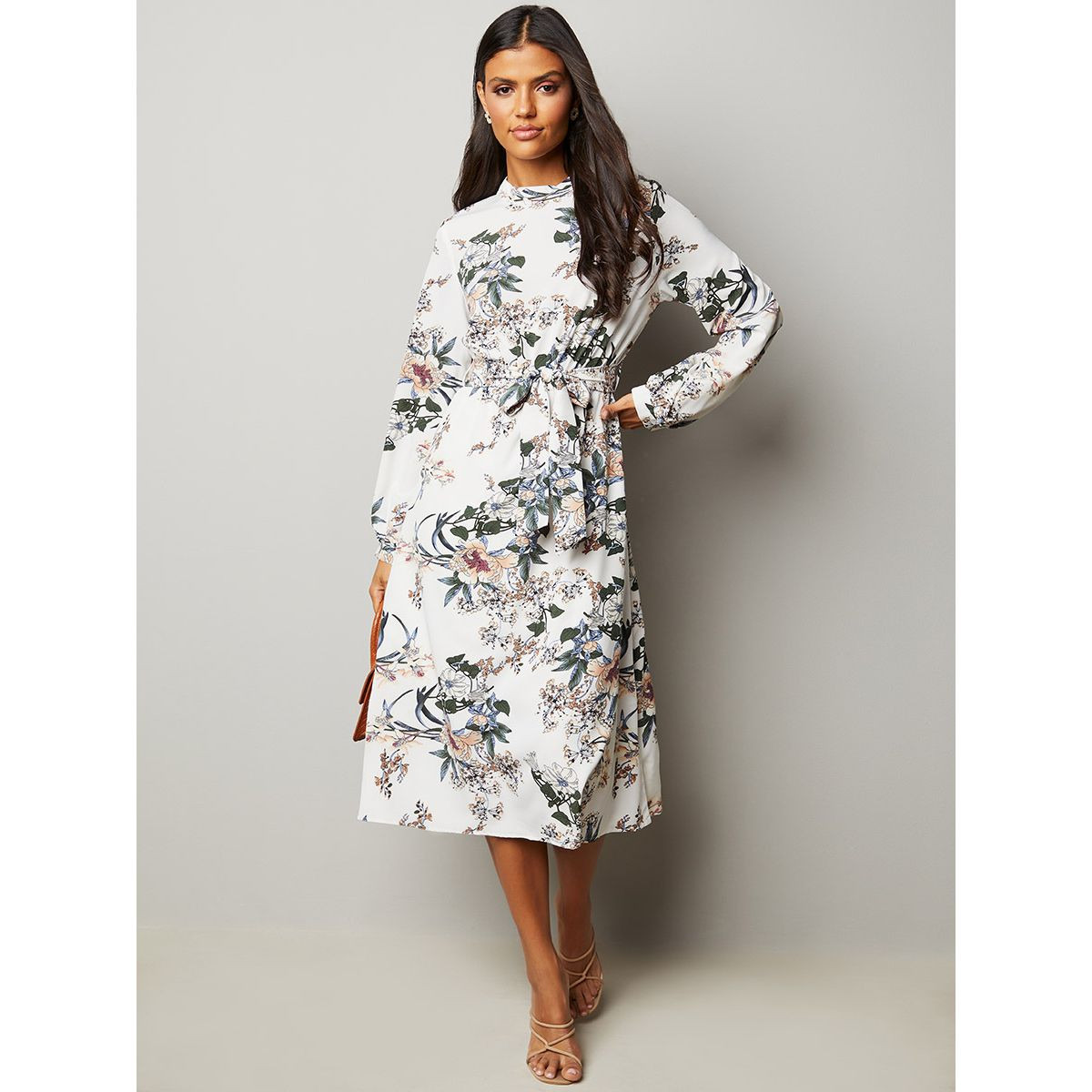 فستان ميدي بطبعات ازهار من ستايلي-women-clothing-dresses-image-1