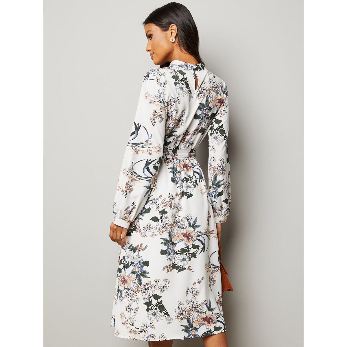 فستان ميدي بطبعات ازهار من ستايلي-women-clothing-dresses-image-3
