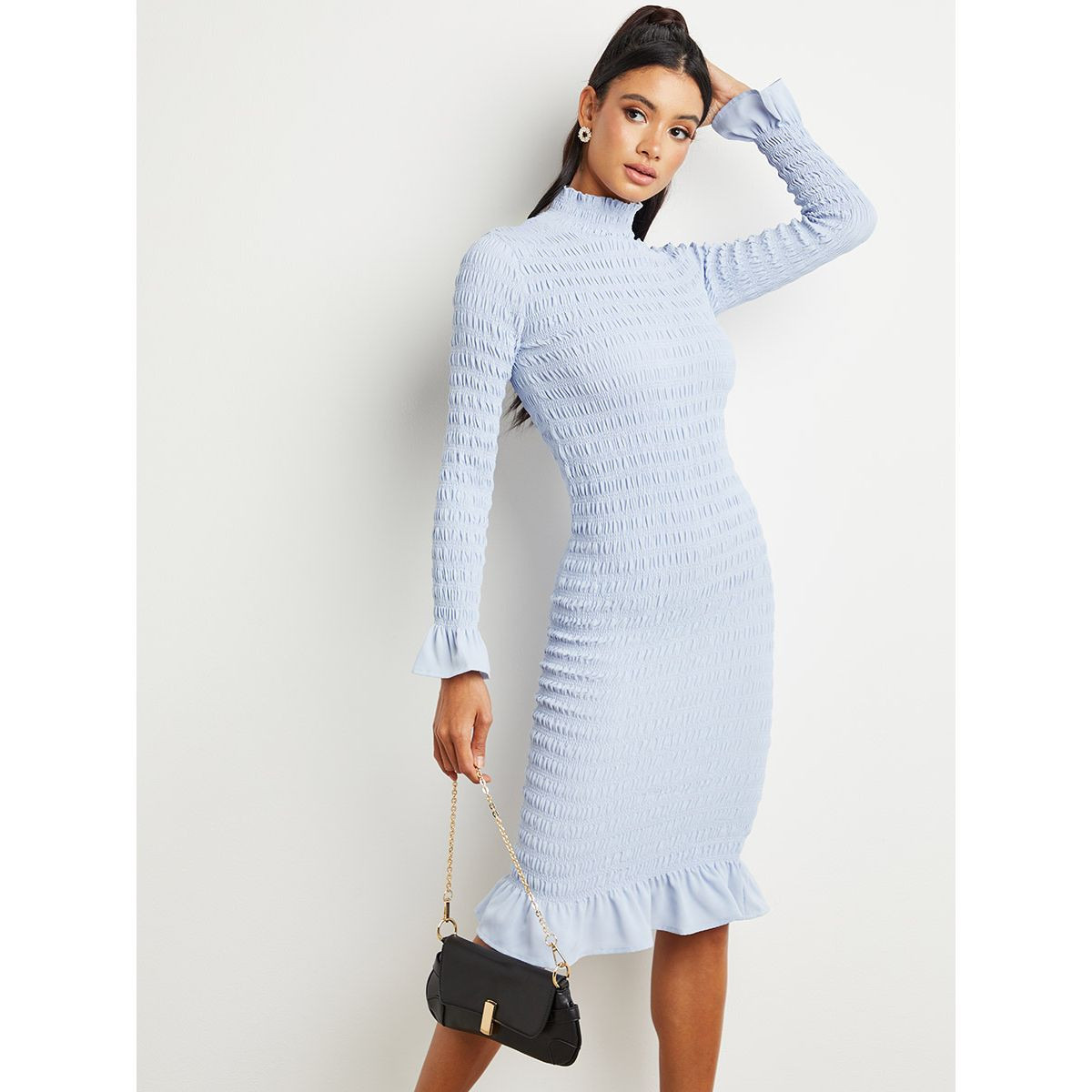 فستان بياقة عالية من ستايلي-women-clothing-dresses-image-3