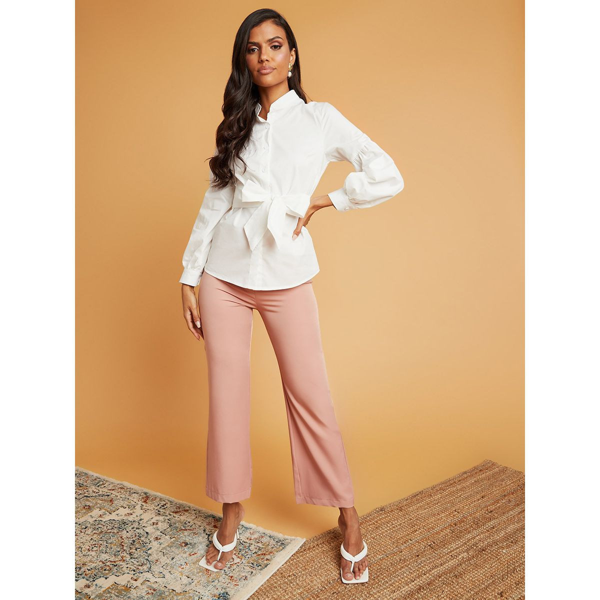 قميص باكمام طويلة مع اربطة من ستايلي-women-clothing-shirtsandblouses-blouses-image-5