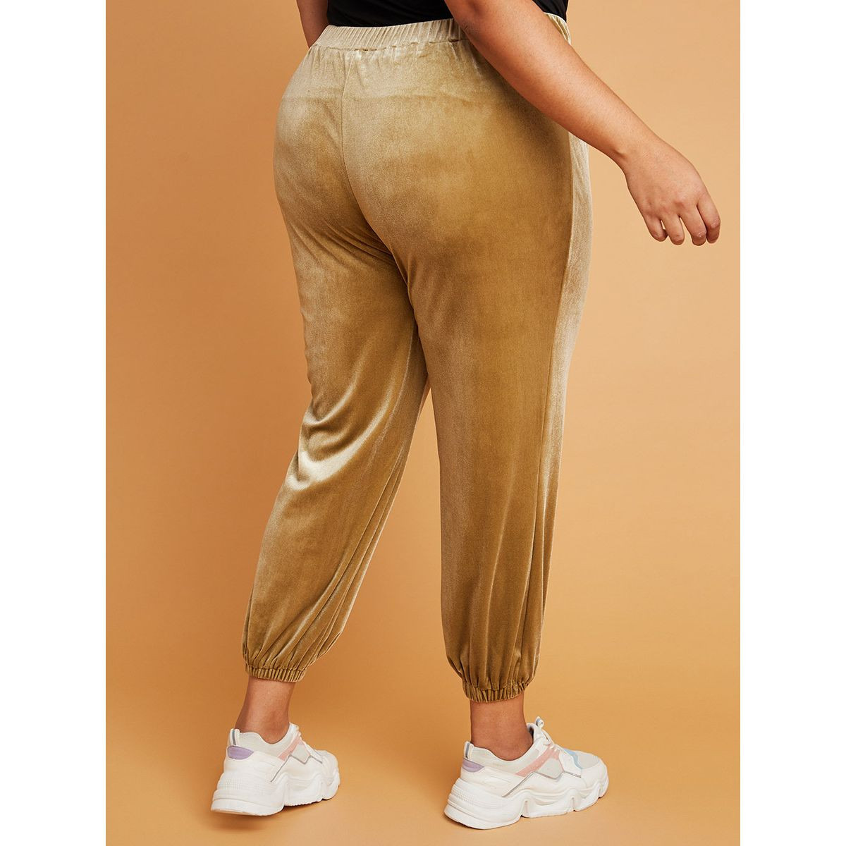 بنطال مخمل بطبعة كتابة من ستايلي-women-clothing-bottoms-trousers-image-4