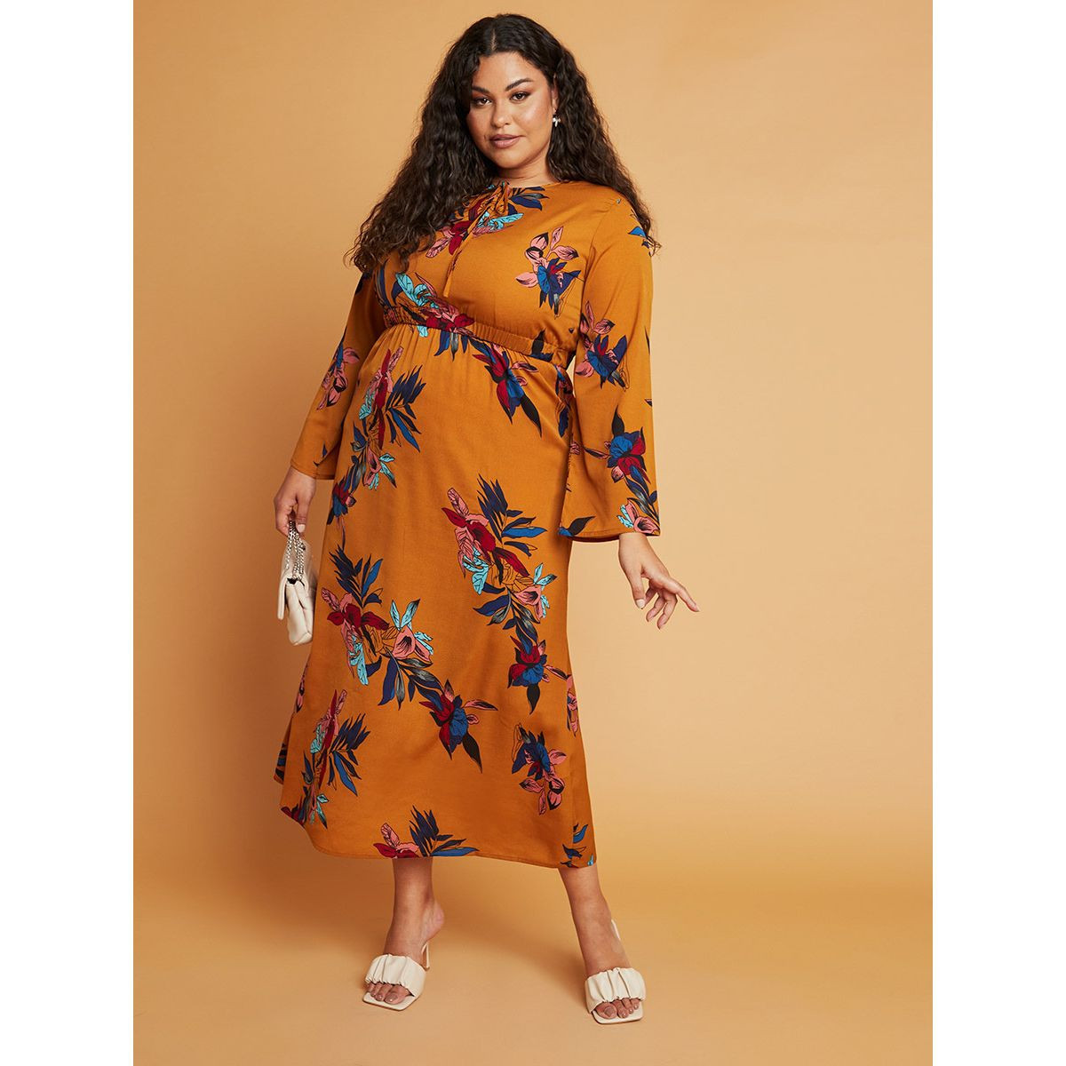 فستان طويل بطبعات ازهار-women-clothing-dresses-image-1