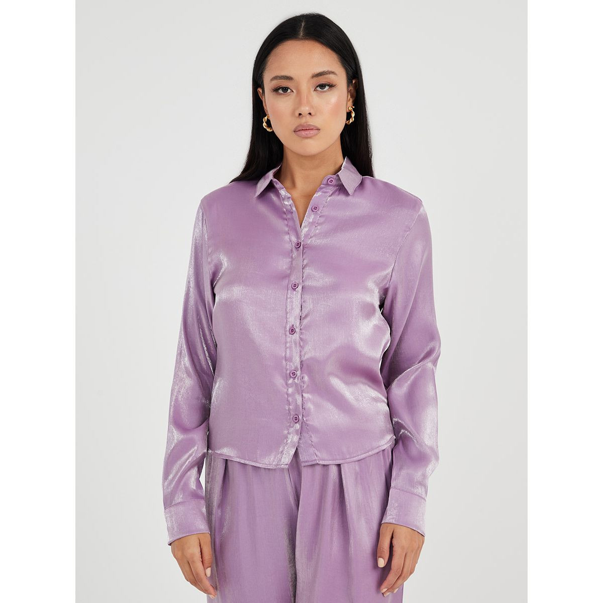 طقم من قميص وبنطال بأرجل واسعة من ستايلي-women-clothing-tshirts-image-2