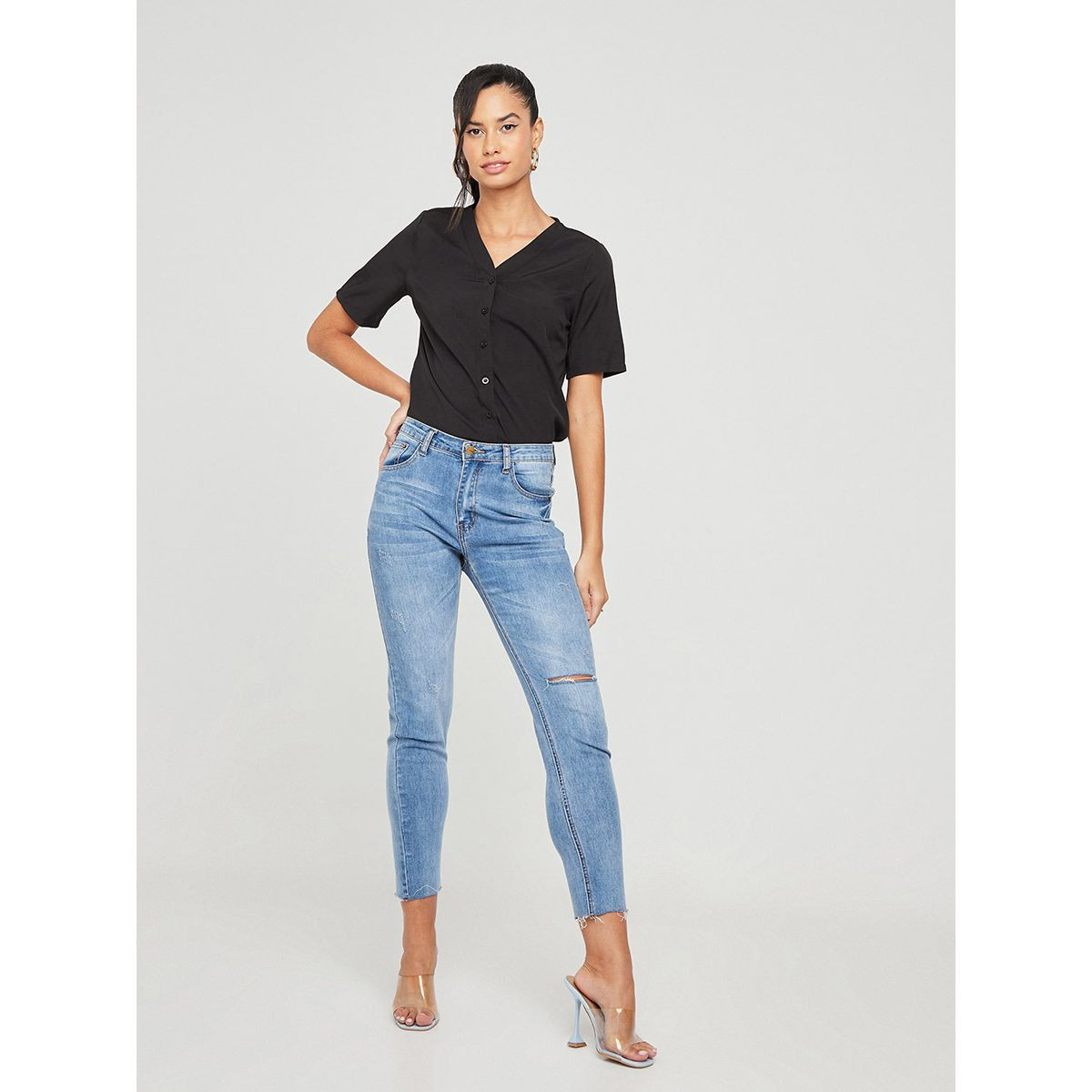 بلوزة باكمام قصيرة-women-clothing-shirtsandblouses-blouses-image-2