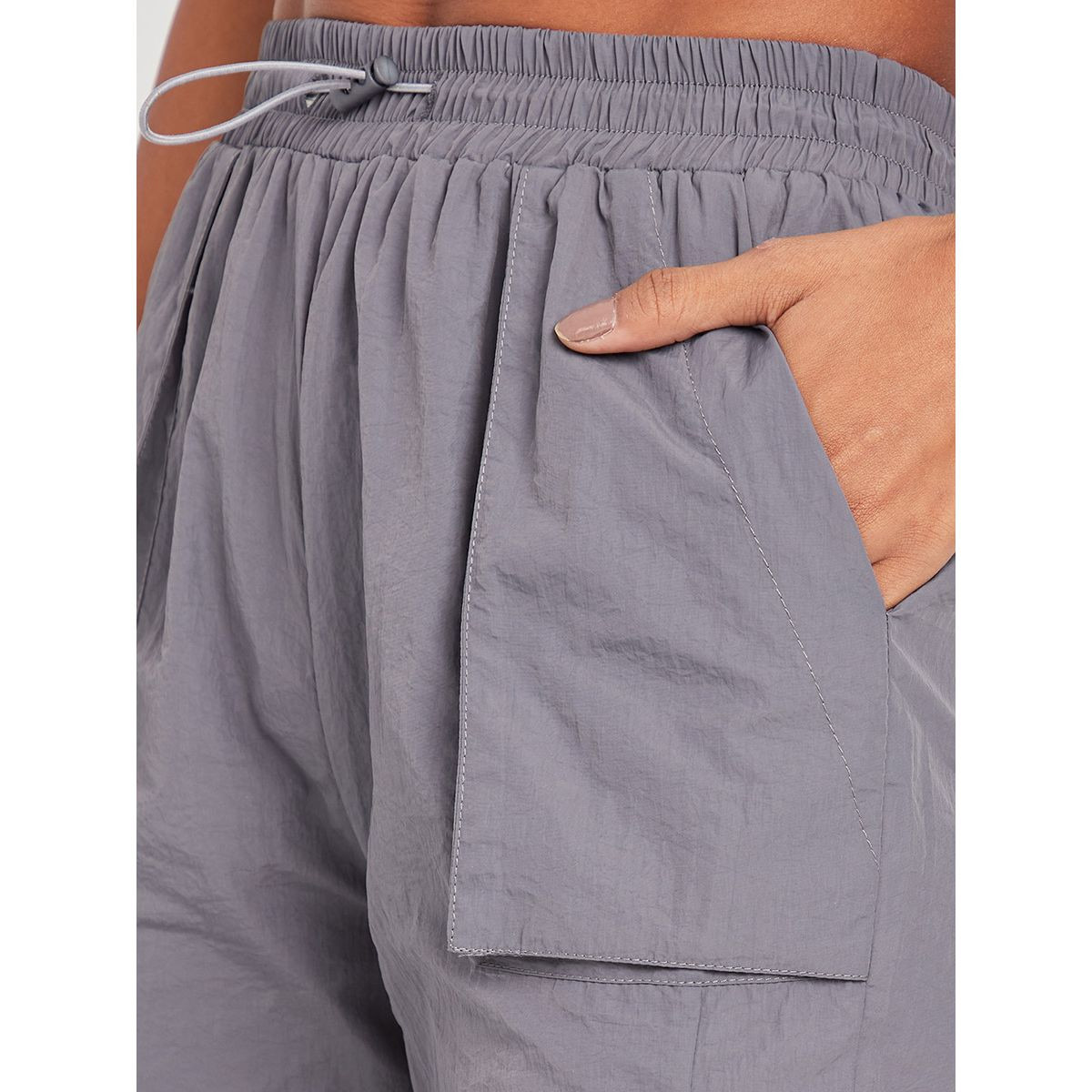 Styli Straight Leg Woven Jogger with Pocket Details-women-clothing-bottoms-joggers-image-3