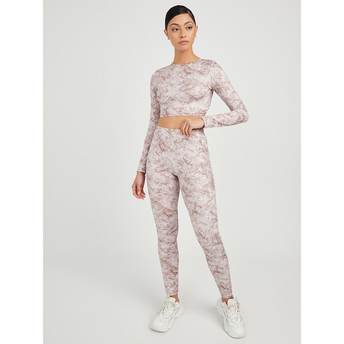 Styli Long Sleeves Snake Print Top and Activewear Leggings Set-sports-women-clothing-tshirtsandvests-image-2