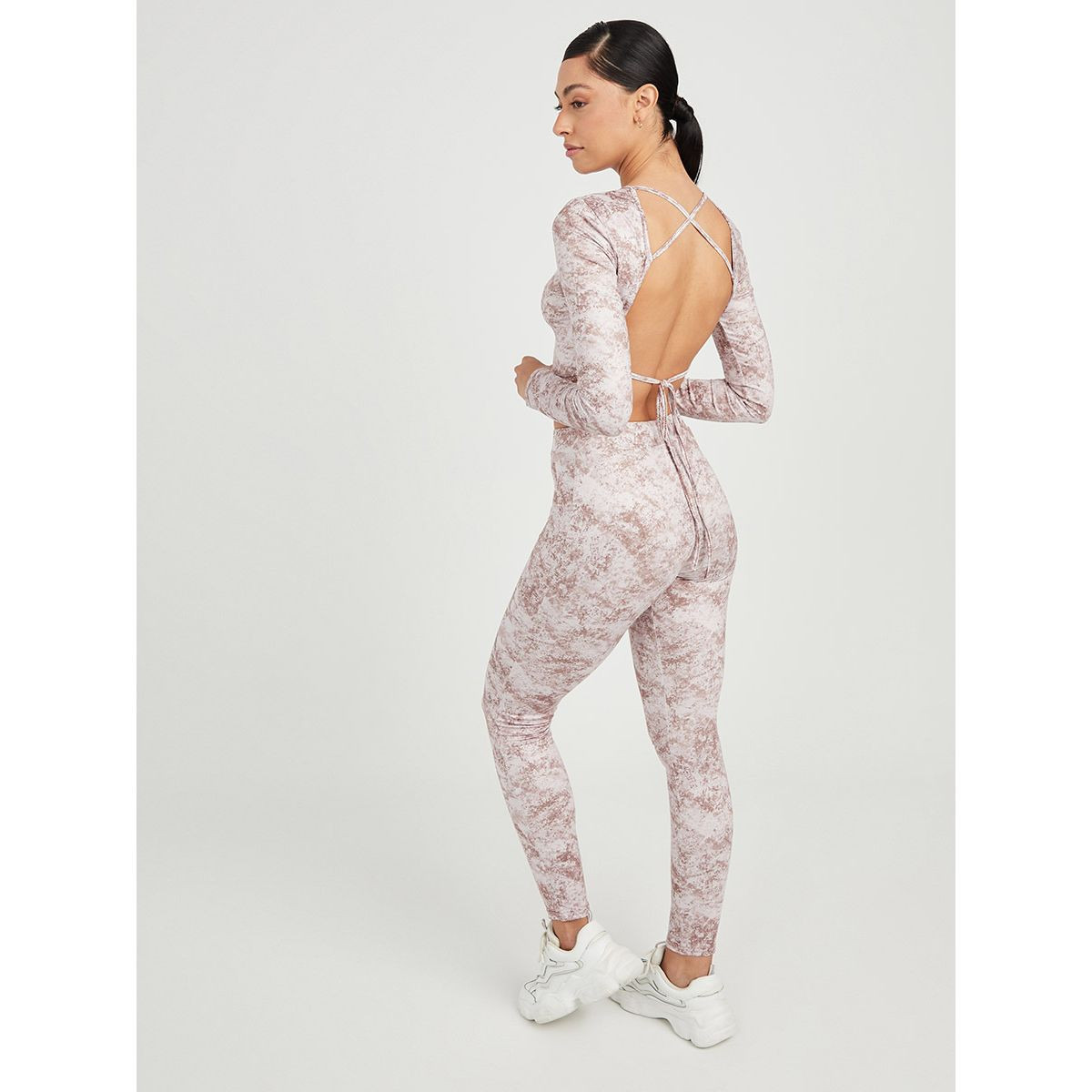 Styli Long Sleeves Snake Print Top and Activewear Leggings Set-sports-women-clothing-tshirtsandvests-image-5