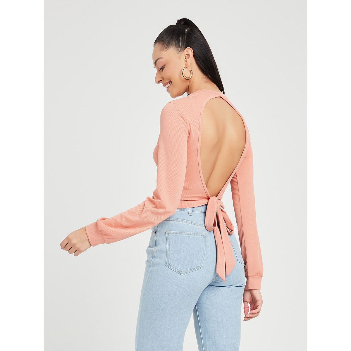 بلوزة بفتحة خلفية واكمام طويلة-women-clothing-shirtsandblouses-blouses-image-5