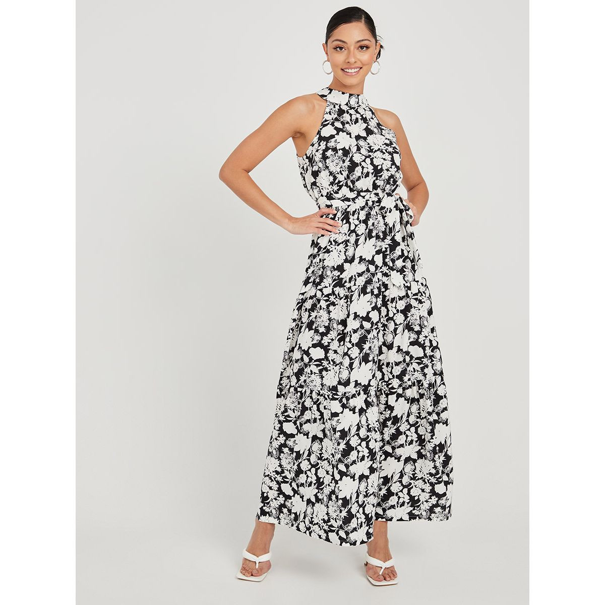 فستان طويل مطبع بأزهار من ستايلي-women-clothing-dresses-image-1
