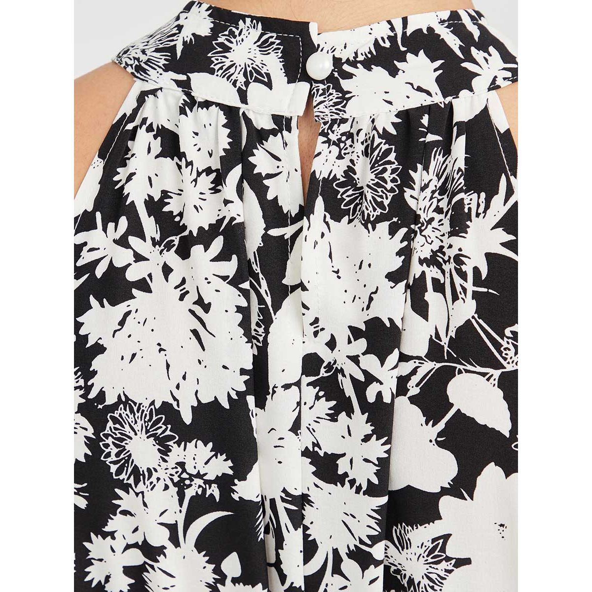 Styli Floral Print Sleeveless Halter Neck A-Line Maxi Dress-women-clothing-dresses-image-5