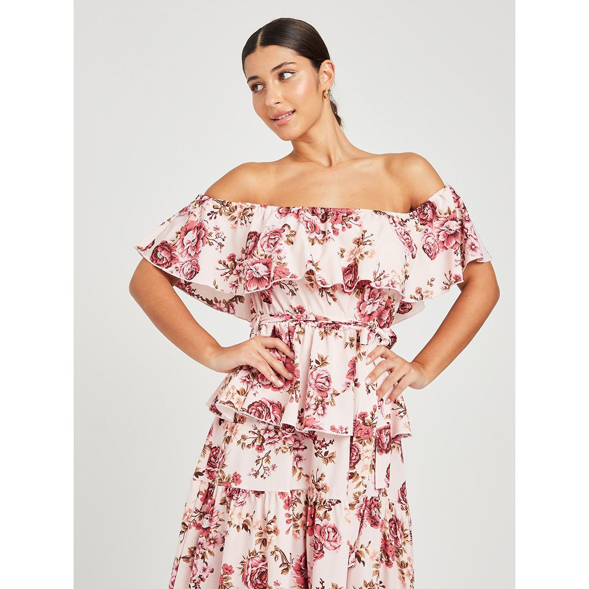 فستان طويل بأكتاف مكشوفة من ستايلي-women-clothing-dresses-image-2
