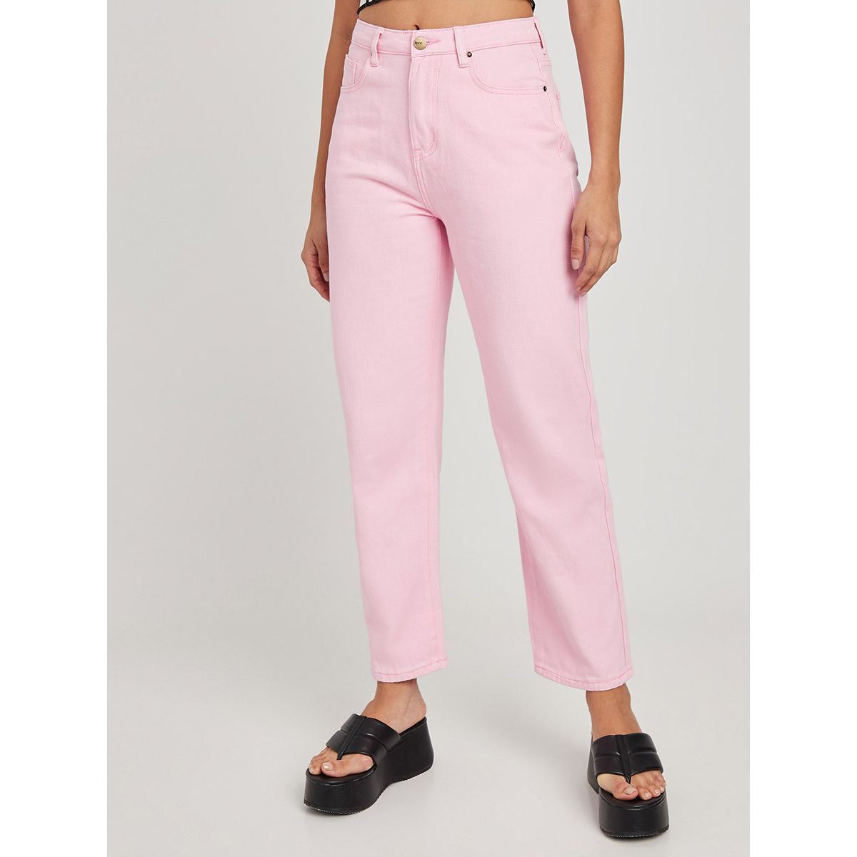 جينز بخصر عالي من ستايلي-women-clothing-bottoms-jeans-image-1