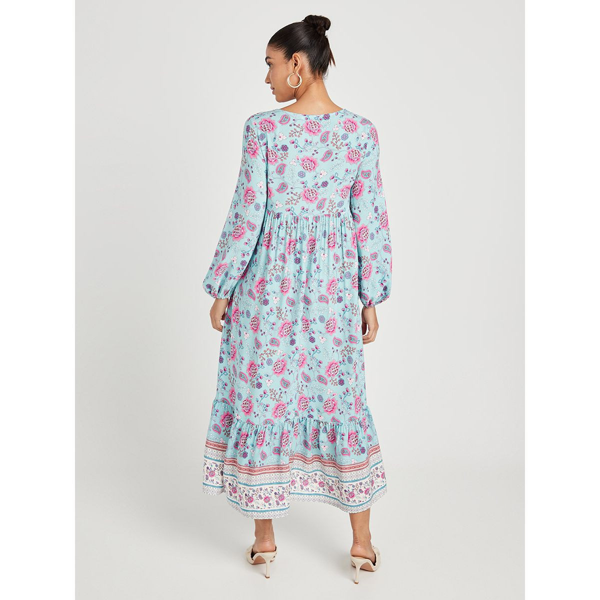 فستان ميدى مطبوع بزهور وأكمام طويلة من ستايلي-women-clothing-dresses-image-5
