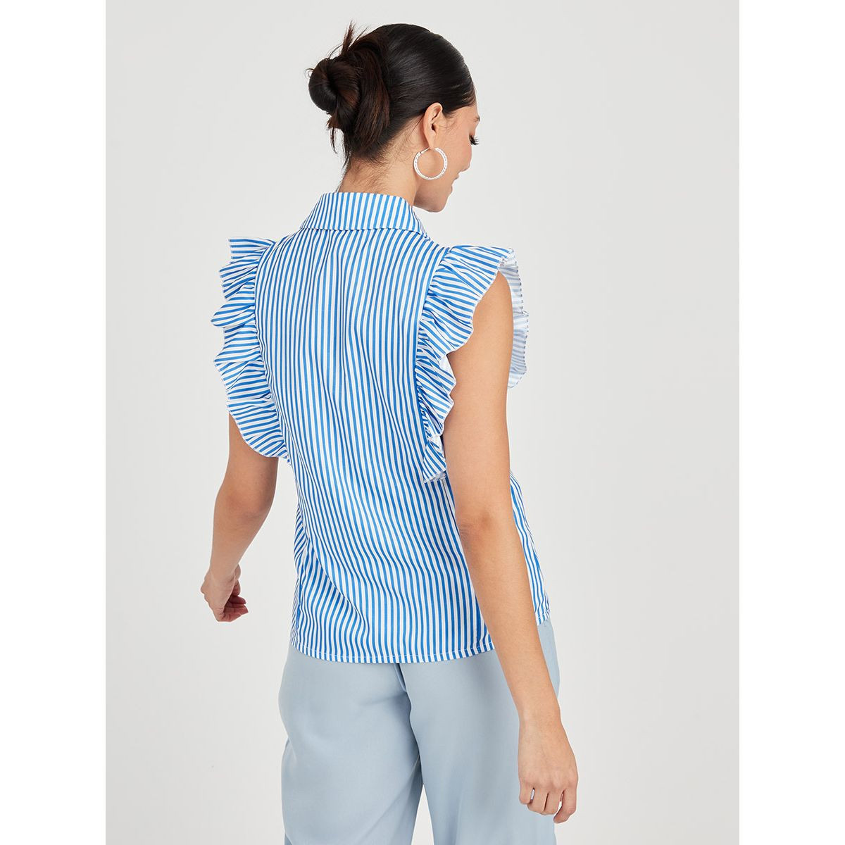 قميص مزين بكشكش من ستايلي-women-clothing-shirtsandblouses-blouses-image-5