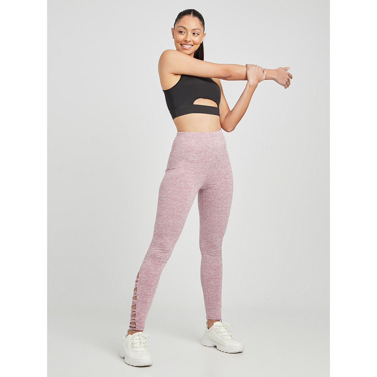 ليقنز بخصر مطاطي من ستايلي-women-clothing-bottoms-leggings-image-2