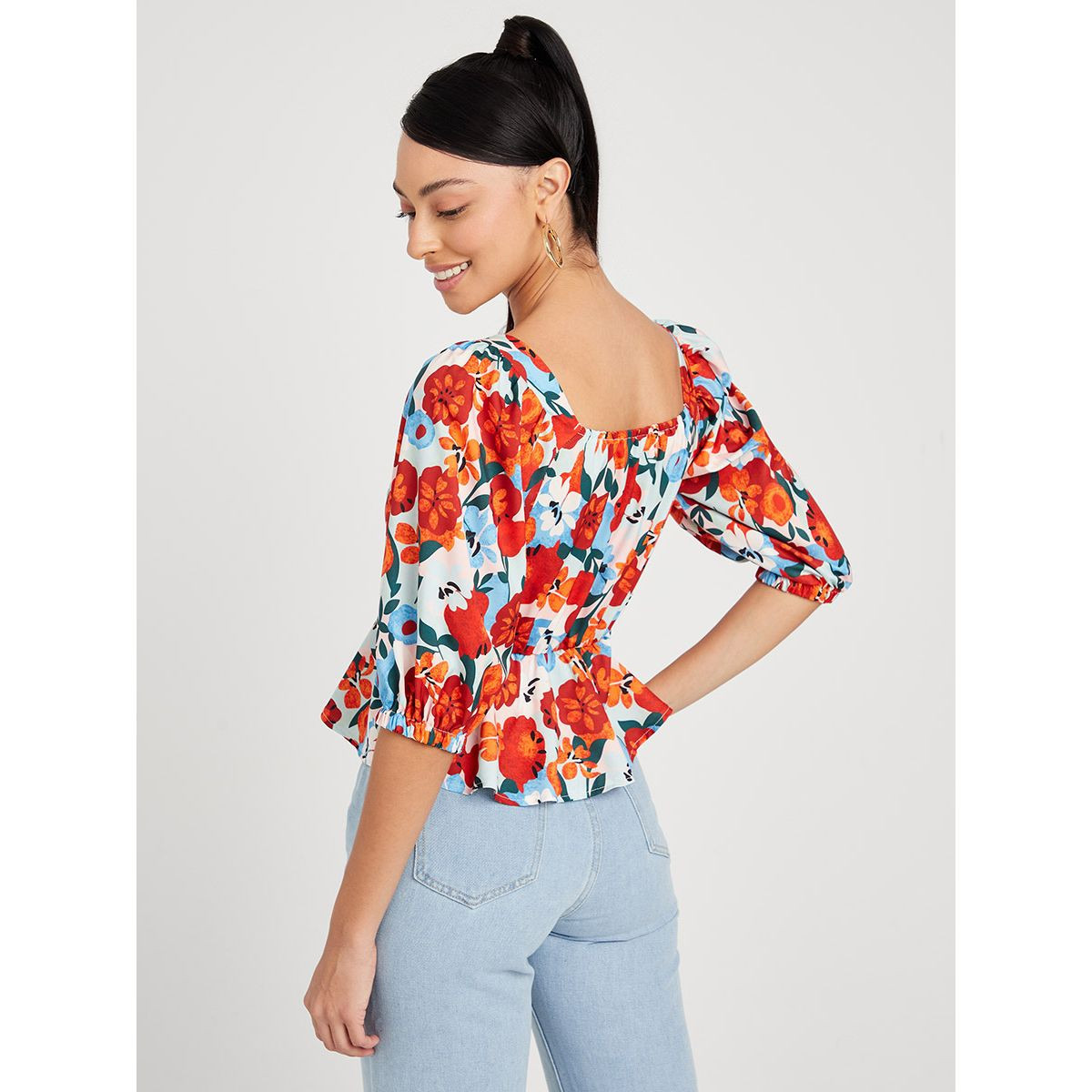 بلوزة بطبعة زهور من ستايلي-women-clothing-shirtsandblouses-blouses-image-4