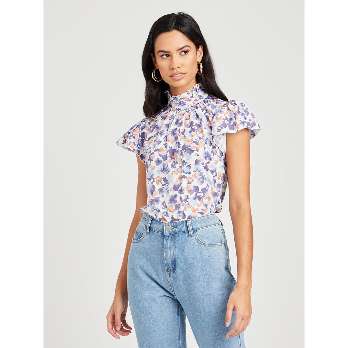 بلوزة باكمام قصيرة من ستايلي-women-clothing-shirtsandblouses-blouses-image-1