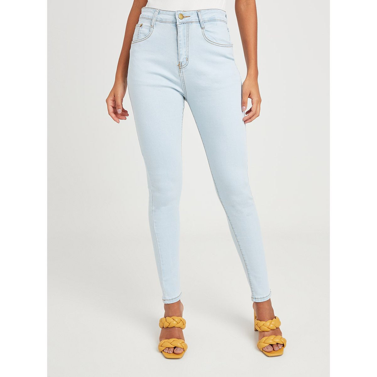 جينز سكيني بخصر عالي من ستايلي-women-clothing-bottoms-jeans-image-1