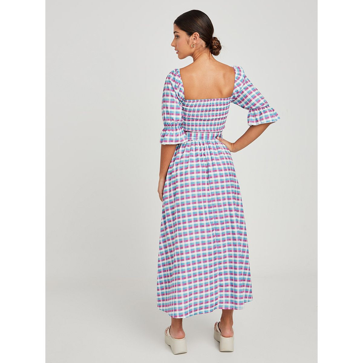 فستان ميدي  برباط خصر-women-clothing-dresses-image-4