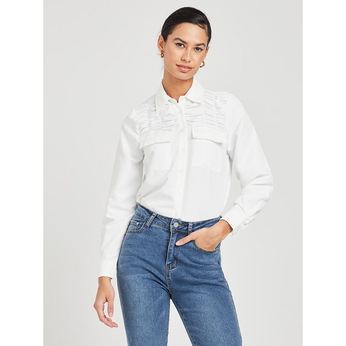 قميص باكمام طويلة من ستايلي-women-clothing-shirtsandblouses-blouses-image-1