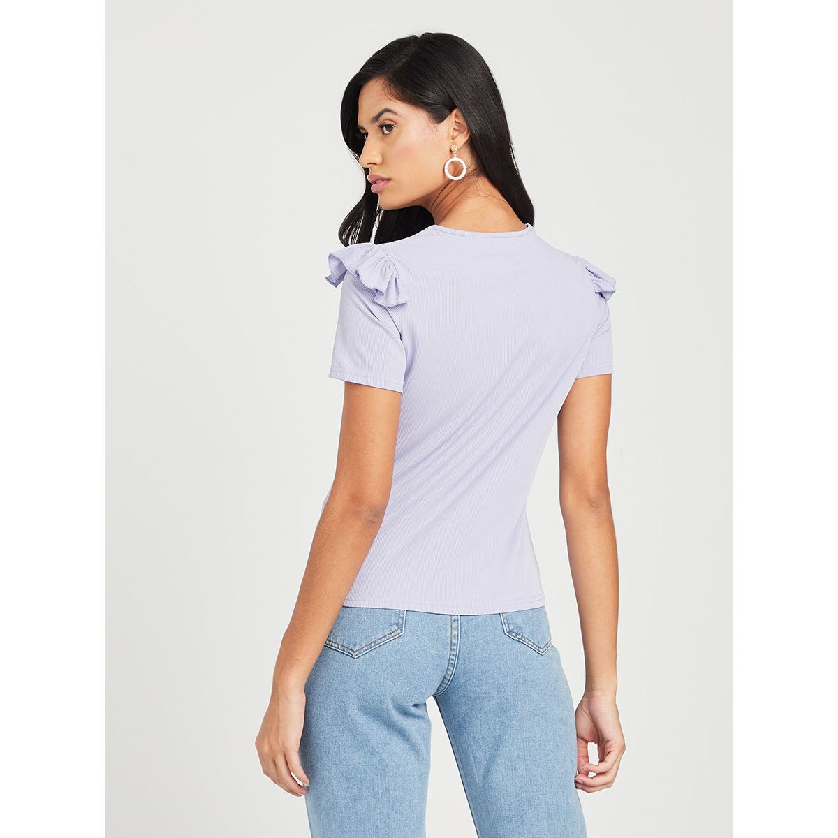 تيشيرت مضلع باكمام قصيرة-women-clothing-tshirts-image-5