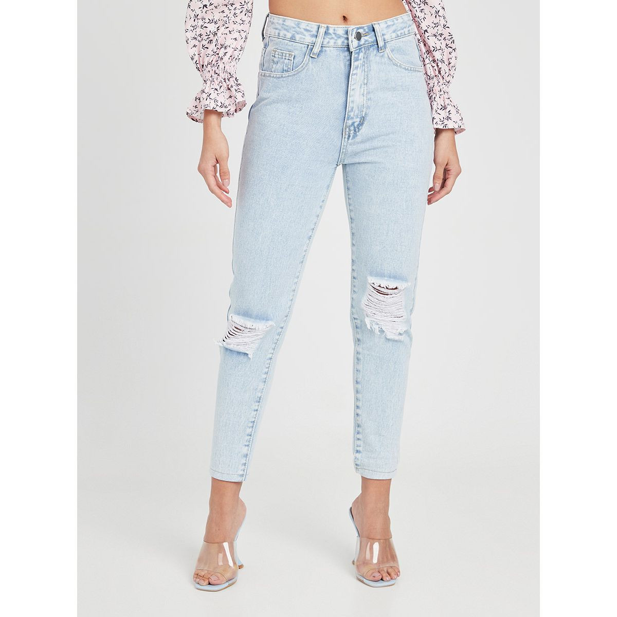 جينز بخصر عالي من ستايلي-women-clothing-bottoms-jeans-image-1