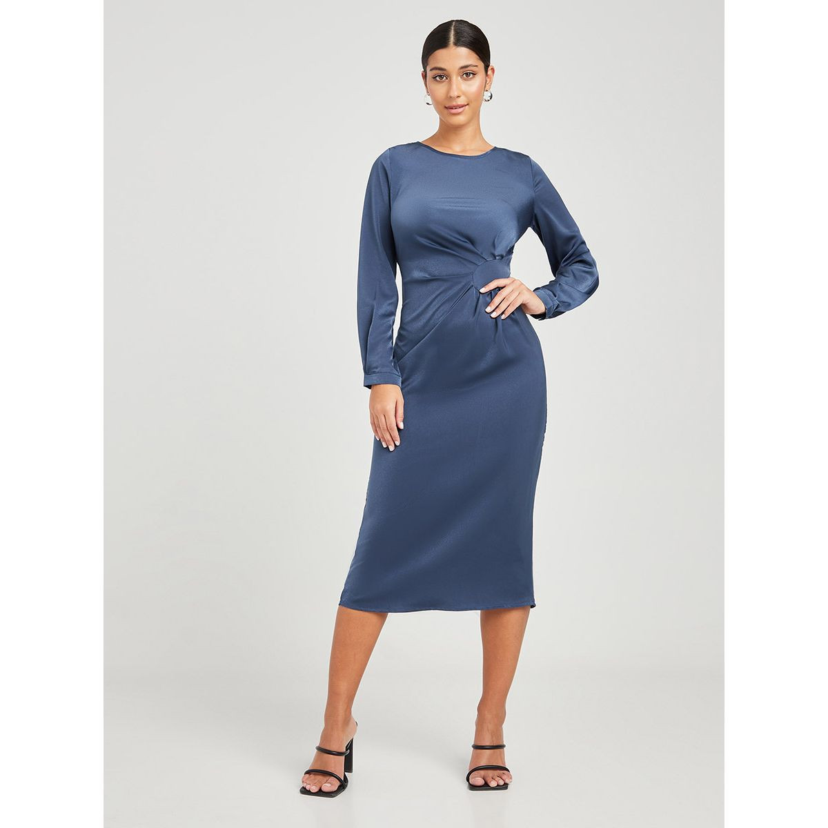 فستان ميدي باكمام طويلة من ستايلي-women-clothing-dresses-image-2