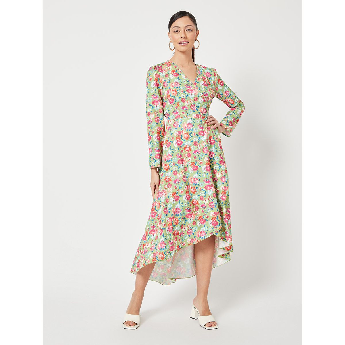 فستان ميدي باكمام طويلة-women-clothing-dresses-image-1